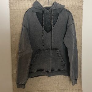 Don’t Ask Why v-neck cutout hoodie